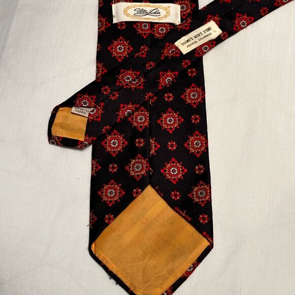 Vintage WIDE Mr. John Qiana Nylon Tie - Picture 2 of 2